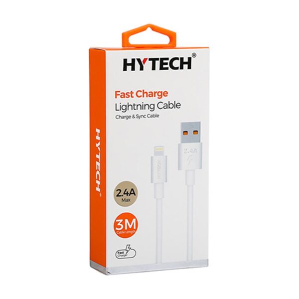 Hytech HY-X99 3m 2.4A Usb to Lightning Beyaz Data + Sarj Kablosu