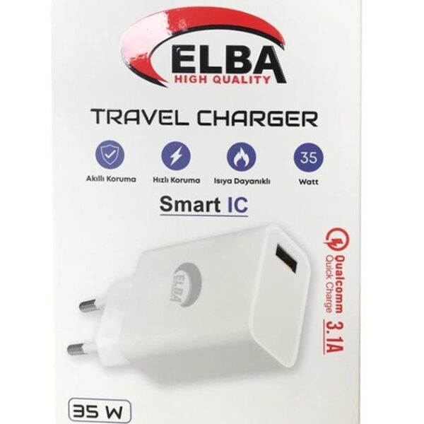 Elba ELB11 Elb-35w USB 35w Hızlı Şarj Akım Koruma EV Şarj Kafa