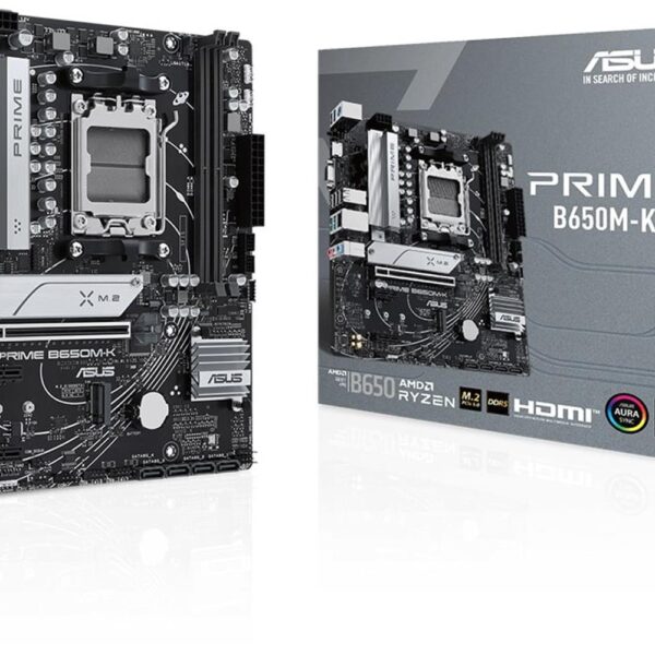 Asus Prime B650M-K 6400mhz(OC) RGB M.2 AM5 mATX DDR5 Anakart