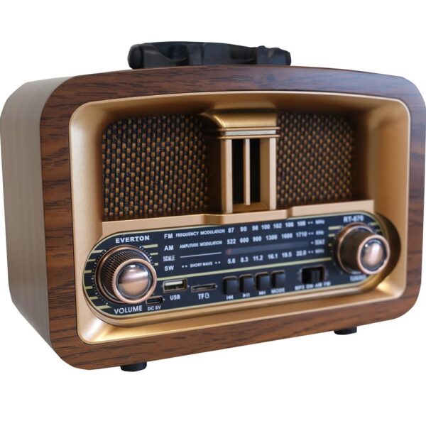 Everton Rt-876 Bluetooth Fm-Usb-Tf-Aux Şarjlı Nostaljik Radyo