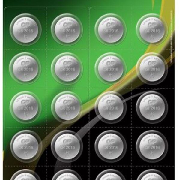 GP CR2016-2CAI20 3V Lityum Pil 20 li Kart