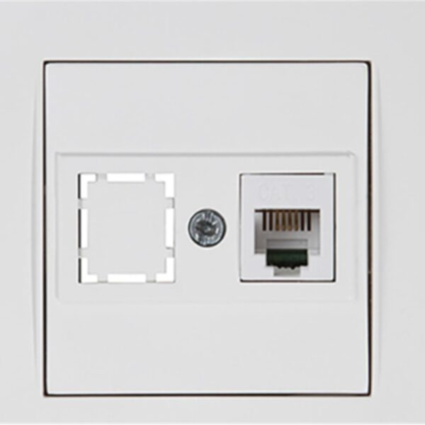 Mutlusan Rita Telefon Prizi 1XRJ12 Beyaz Bilisterli  (2220 125 0101B)