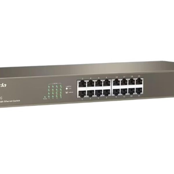 Tenda TEG1016G 16 Port 10-100-1000 Mbps 19" Switch Çelik Kasa Rack Mount