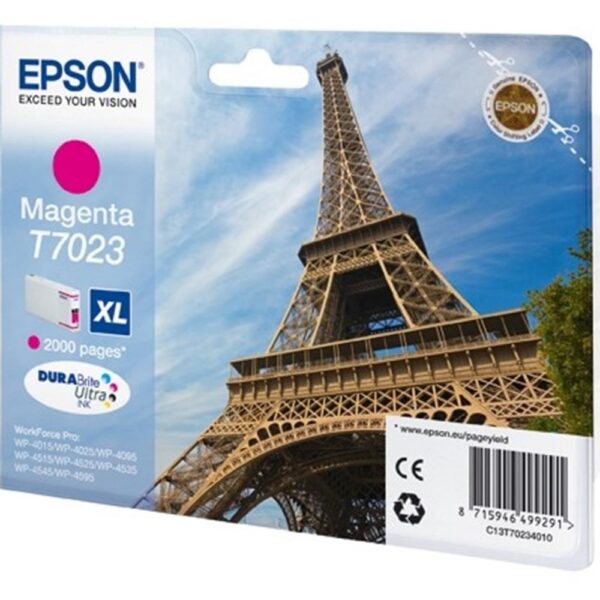 Epson T7023 Magenta Kırmızı 2.000 Sayfa Mürekkep Kartuş T70234010