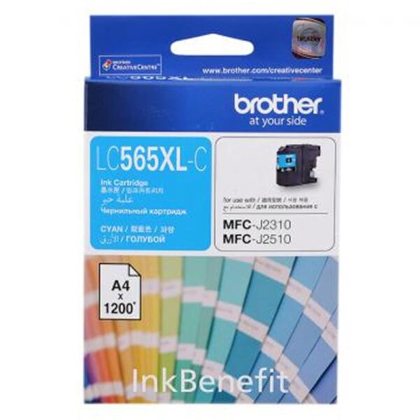 Brother LC565XLC Cyan Mavi 1.200 Sayfa Kartuş MFC-J3520-J3720