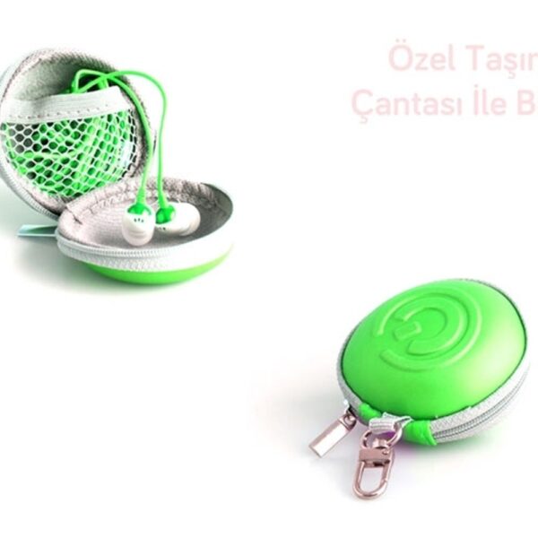 Snopy SN-709 Yeşil Kulak İçi Koruma Çantalı Lüks Cep Telefonları İçin