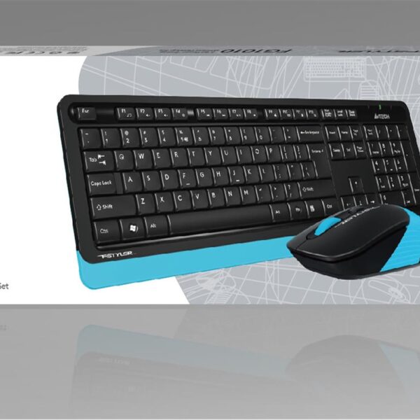 A4 Tech Fg1010 2.4G Mavi Q Fn-Mm Klv+Optik Mouse Set