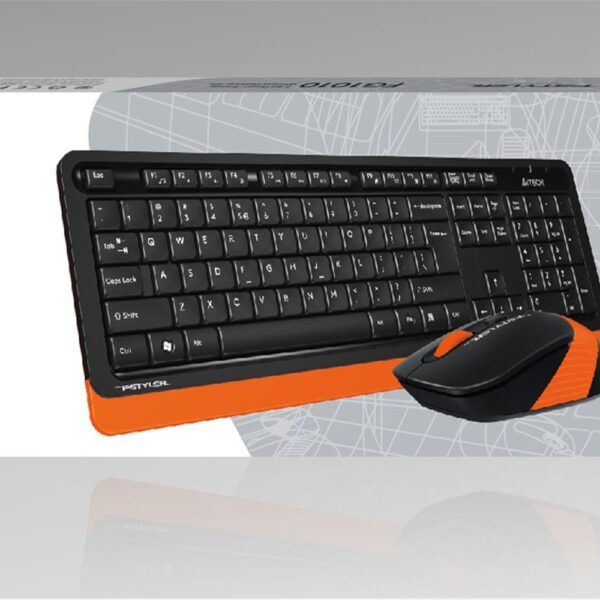 A4 Tech Fg1010 2.4G Turuncu Q Fn-Mm Klv+Optik Mouse Set