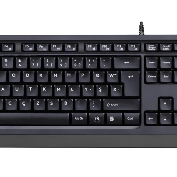 A4 Tech Fk10 F Usb Fsytyler Gri Tr Fn-Multimedya Klavye