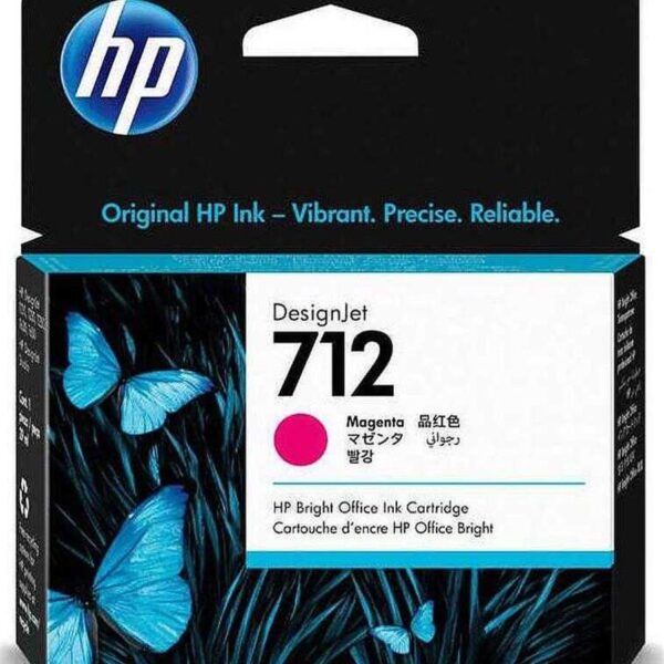 HP 712 Magenta Kırmızı 29ML Plotter Kartuşu 3ED68A