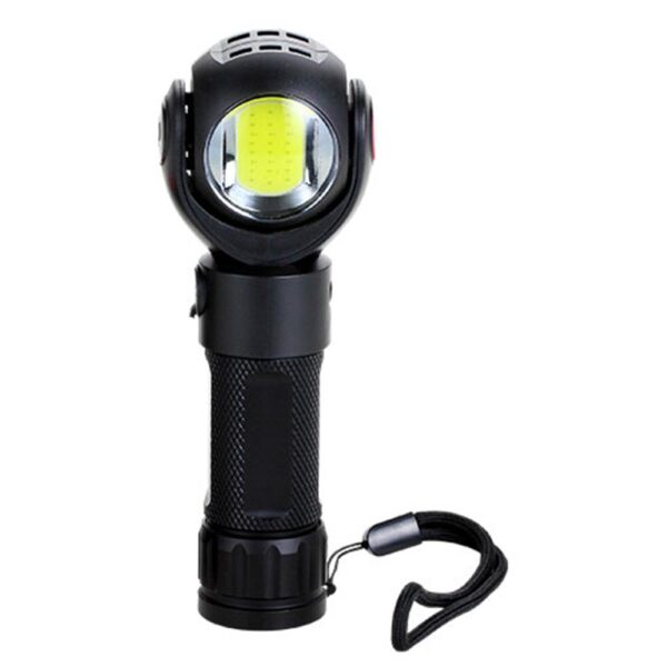 S-link SL-F860 3W Cob+3W Led Pilli Dönebilen Çift Başlıklı Manyatik Tutuculu El Feneri