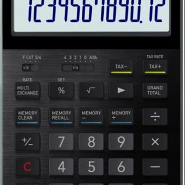 Casio S100X-BK-DJ Profesyonel 12 Hane Masa Üstü Hesap Makinesi