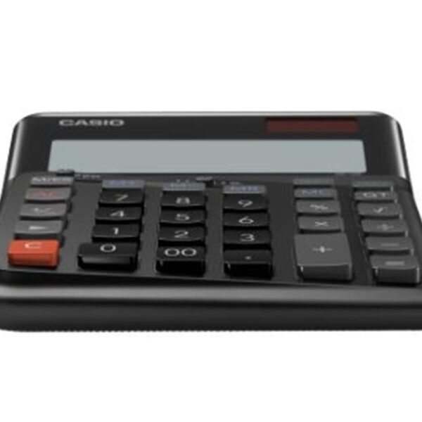 Casio DE-12E-BK Siyah 12 Hane Masa Üstü Ergonomik Tuşlu Hesap Makinesi