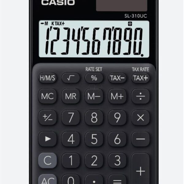Casio SL-310UC-BK Cep Tipi 10 Hane Siyah Hesap Makinesi