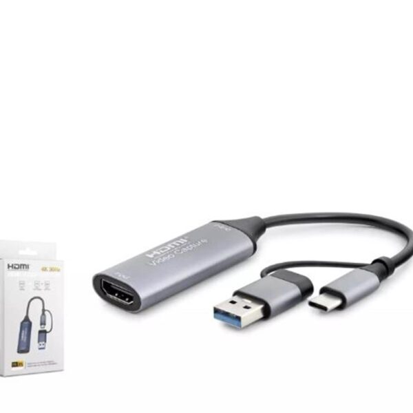 HADRON HDX7831 TYPE-C HDTV COMBO HDMI 4K 30HZ + TYPE-C + 2-USB3.0 + LAN 5IN1 GRİ