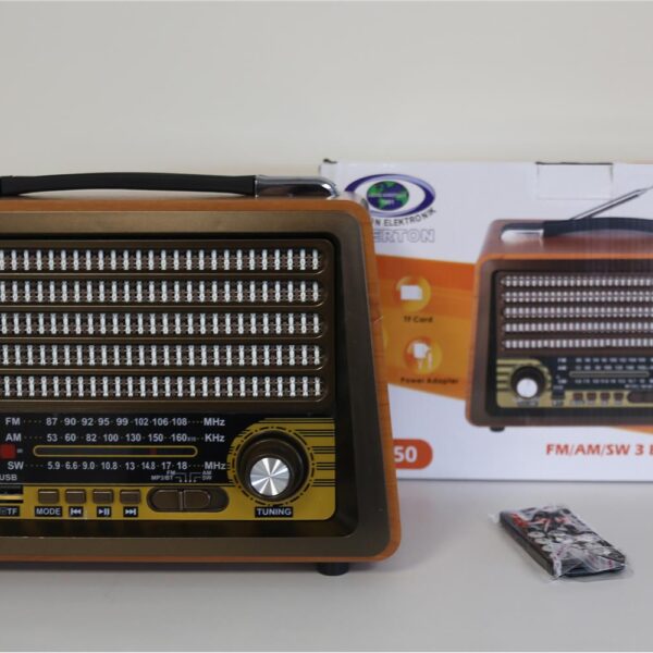 Everton Rt-750  Bluetooth Fm-Usb-Tf-Aux  Şarjlı Nostaljik Radyo
