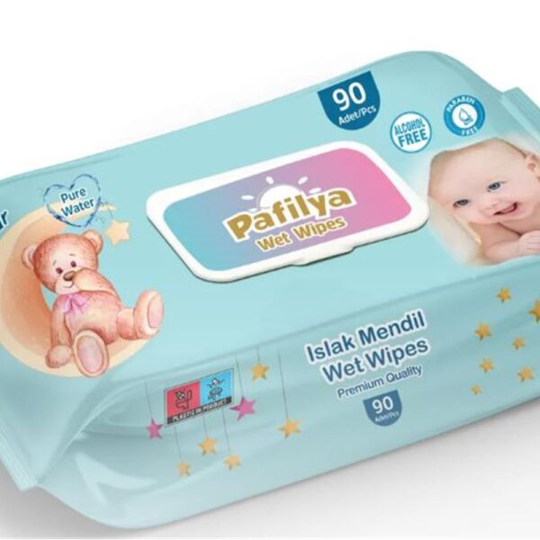 Pafilya Star Bebek Islak Havlu 90 lı  (Alcohol Free- Paraben Free) Premium Quality Wet Wipes