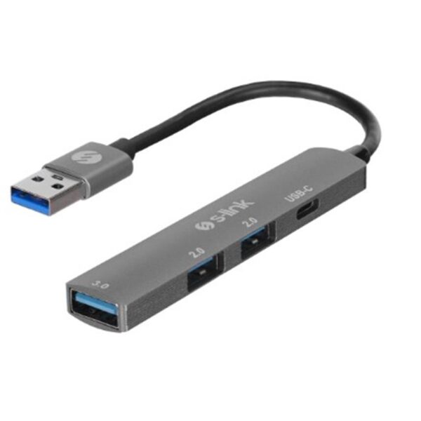 S-link SW-U333 3-USB 2.0, 1-USB 3.0 USB Metal USB Hub