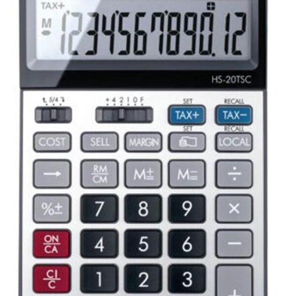 Canon HS-20 TSC 12 Hane Metal Kasa Masa Üstü Hesap Makinesi
