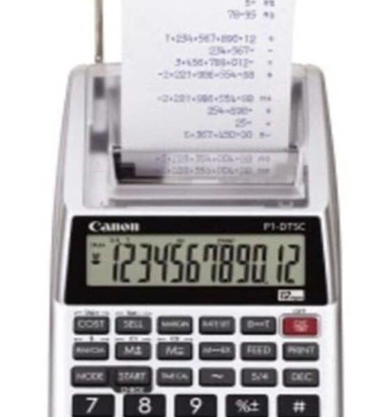 Canon P1-DTSC II 12 Hane Şeritli  Hesap Makinesi