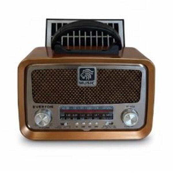 Everton RT-653  Solarlı,Şarjlı Nostaljik Radyo (Bluetooth-USB-SD-FM )