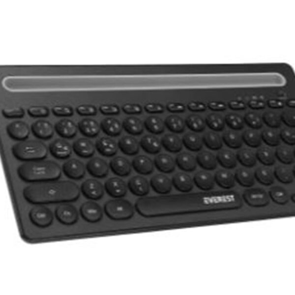 Everest KB-BT84 Siyah-Gri Bluetooth Ultra İnce+Şarjlı Q Mac-Win-Android-Ios Uyumlu Kablosuz klavye