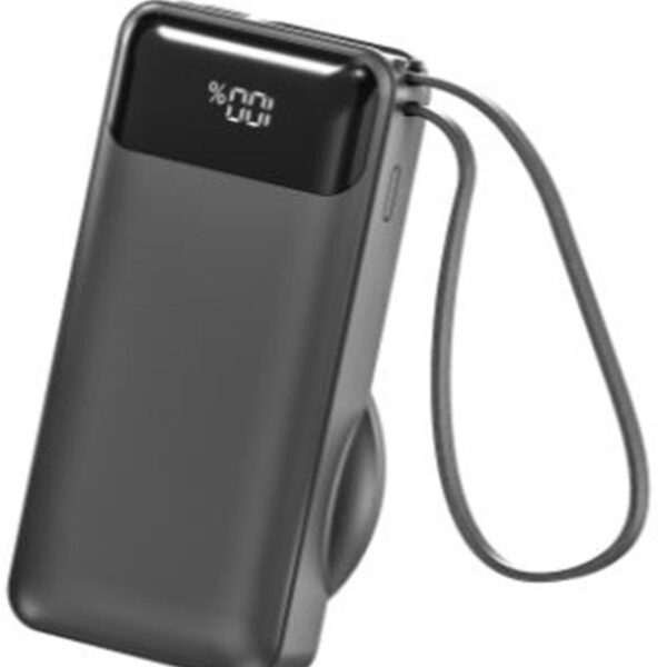 S-link G360 10000mAh PD35W+Magsafe 15W Type-C Kablolu Siyah LCD Taşınabilir  Powerbank