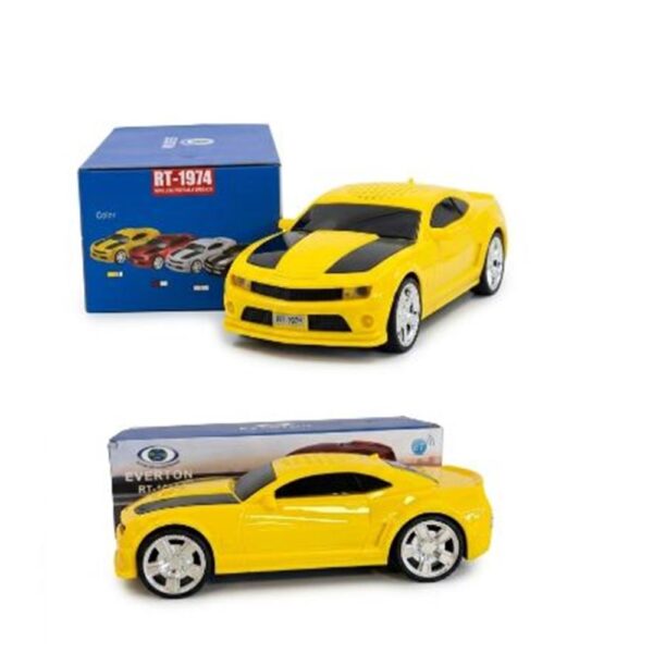 EVERTON RT-1974  Sarı Arabalı  Bluetooth Fm-Usb-Tf-Aux Şarjlı Nostaljik Radyo