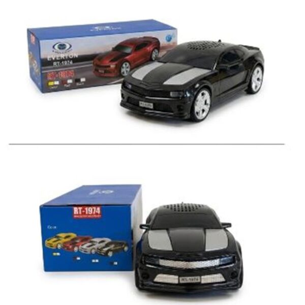 EVERTON RT-1974  Siyah Arabalı  Bluetooth Fm-Usb-Tf-Aux Şarjlı Nostaljik Radyo