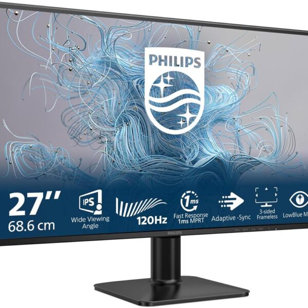Philips 27" 27E2N1110-01 1ms 120Hz 1920x1080 FullHD VGA HDMI (VESA) Siyah Monitör