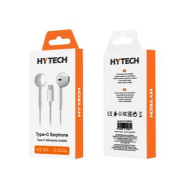 Hytech HY-XBK53 TypeC Telefon Uyumlu Beyaz Kulak İçi Mikrofonlu Kulaklık