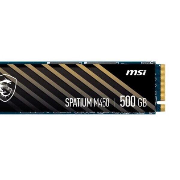Msi 500GB Spatium M450 V1 NVMe PCIe Gen4 x4 Okuma 3000MB – Yazma 2000MB M.2 SSD Disk