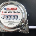 Bay-Tec Mk4148 7.5Mt 25MM Krom Şerit Metre