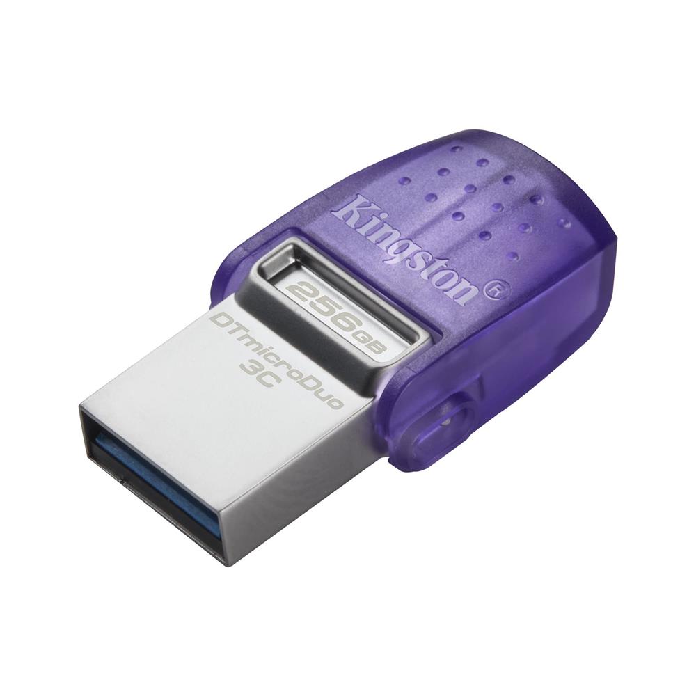 100831 Kingston Dtduo3cg3-256gb Datatraveler Microduo 3c 200mb-s Dual Usb-a + Usb-c Flash Bellek - Görsel 1