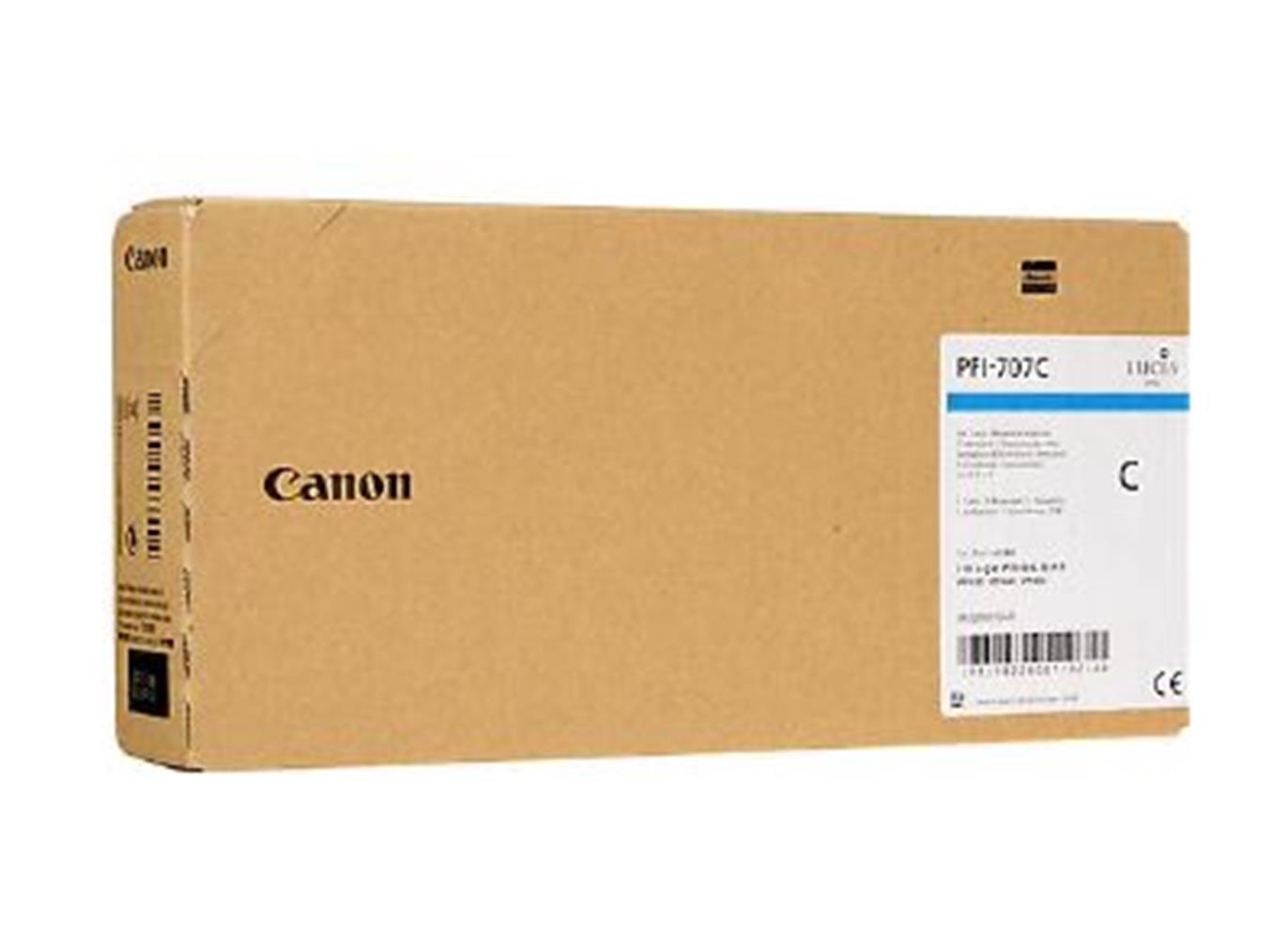 101382 Canon PFI-707C Cyan Mavi Plotter Kartuş IPF830-840-850 - Görsel 1
