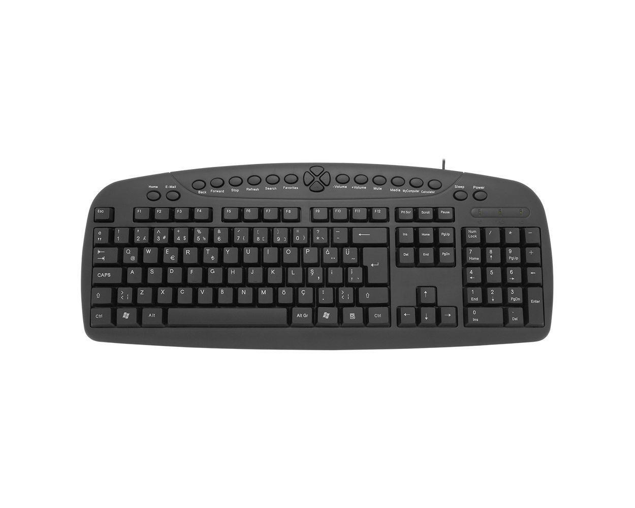 101517-1 Frisby Fk-142qu Q-türkçe Kablolu Multimedia (waterprof Özelliği) - Görsel 1