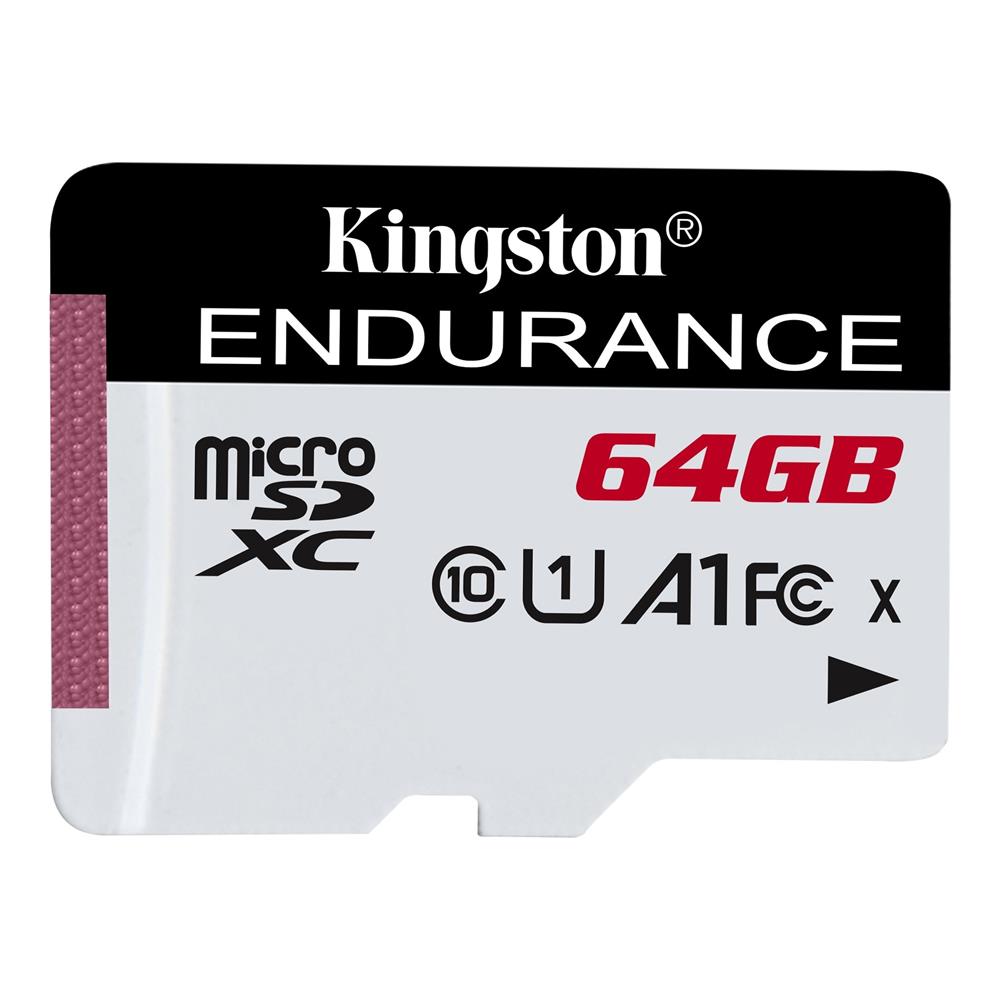 102109-1 Kingston Sdce-64gb 64gb Microsdxc Endurance 95r-30w C10 A1 Uhs-ı Card Only Hafıza Kartı - Görsel 1