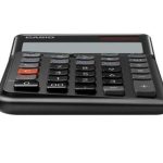 Casio JE-12E-BK Siyah 12 Hane Masa Üstü Ergonomik Tuşlu Hesap Makinesi