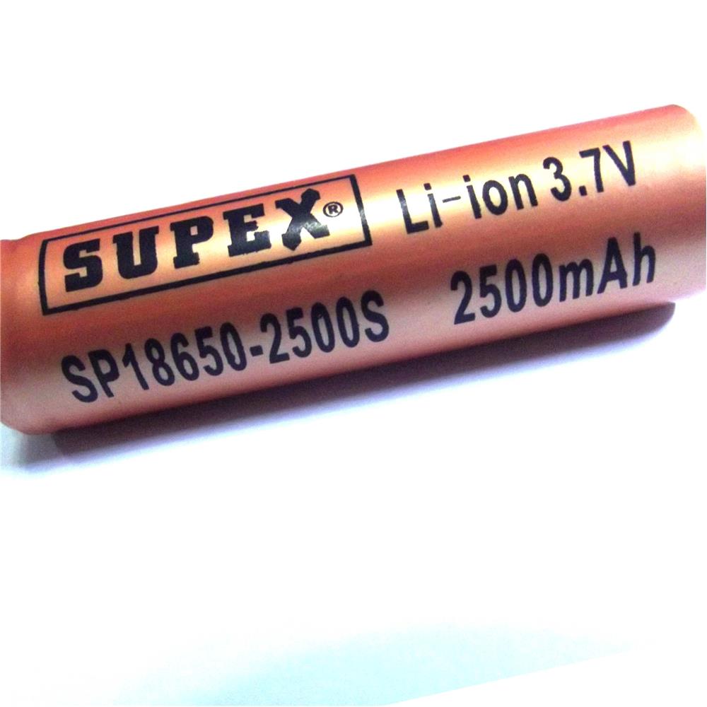 105310-1 Supex Icr18500-1500ma 3.7v 3c Lityum İon Pil - Görsel 1