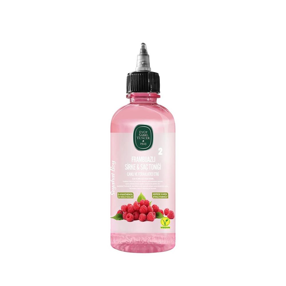 105845-1 Frambuazlı Sirke & Saç Toniği 100 ml Seyahat Boy Pet Şişe - Görsel 1