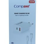 Compaxe CTA-350TI 35W 5V 3A PD-QC+ Type-C To Lightning Şarj Kablosu