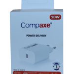Compaxe CTA-200C PD USB-C 3.0 20W Ev Şarj Kafa
