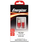 Energizer C12UBMCGRD4 1.2m Flat Micro Kırmızı Usb Kablosu