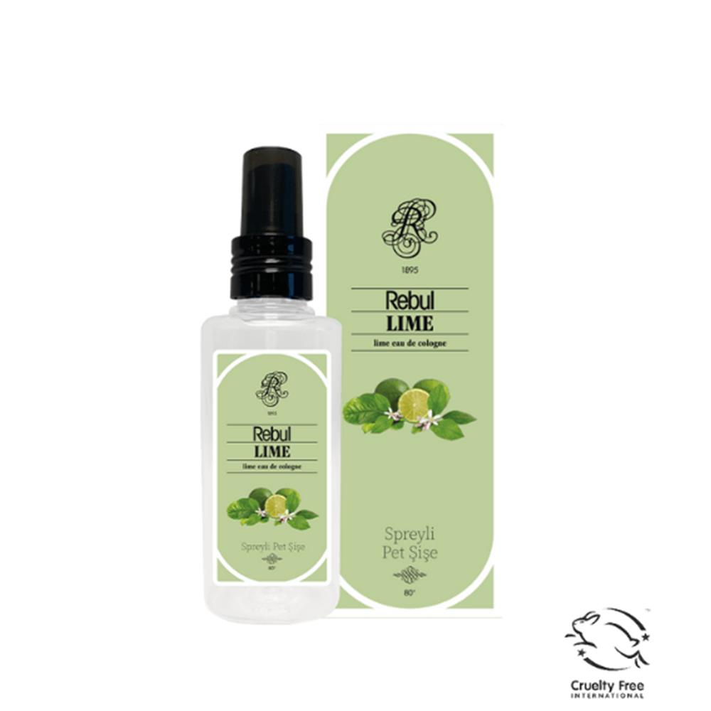 106956-1 Rebul 125ml Lime Spreyli Kolonya Pet - Görsel 1
