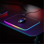 Rampage Pulsar MP-21 Siyah 252-328-3mm RGB Ledli Gaming Mouse Pad