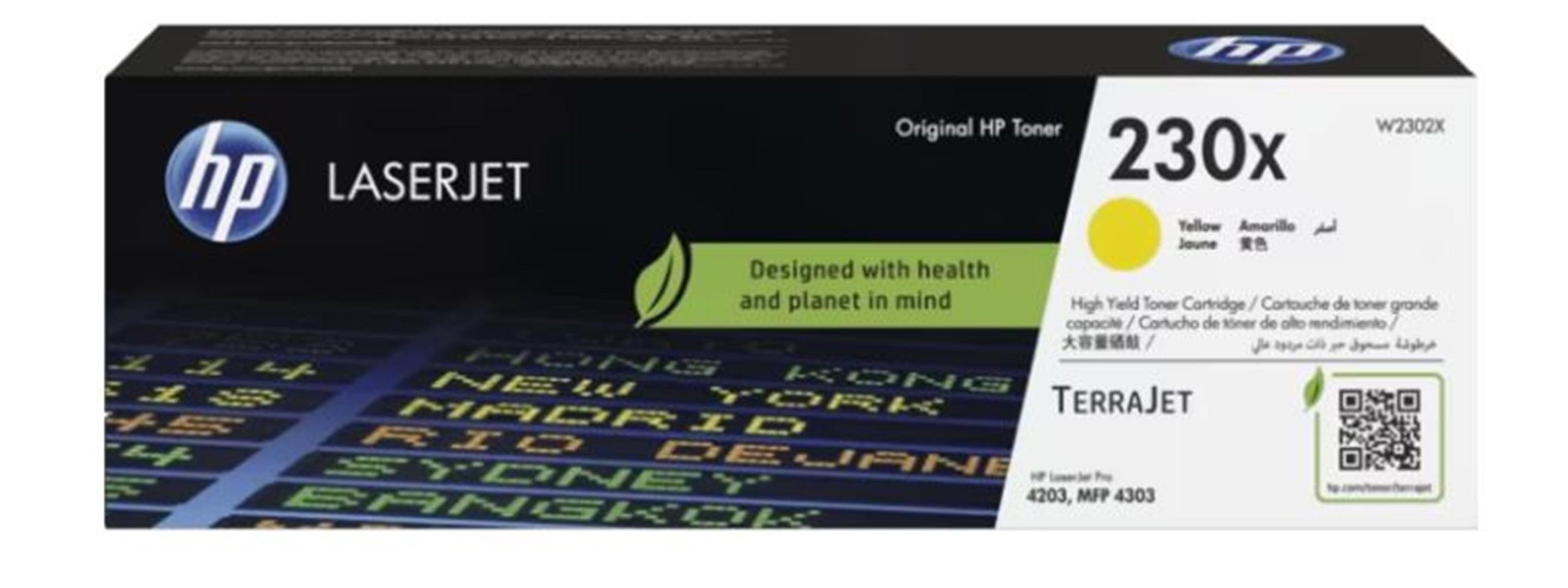 107506-1 Hp 230x Yellow Sarı 5.500 Sayfa Toner W2302x - Görsel 1