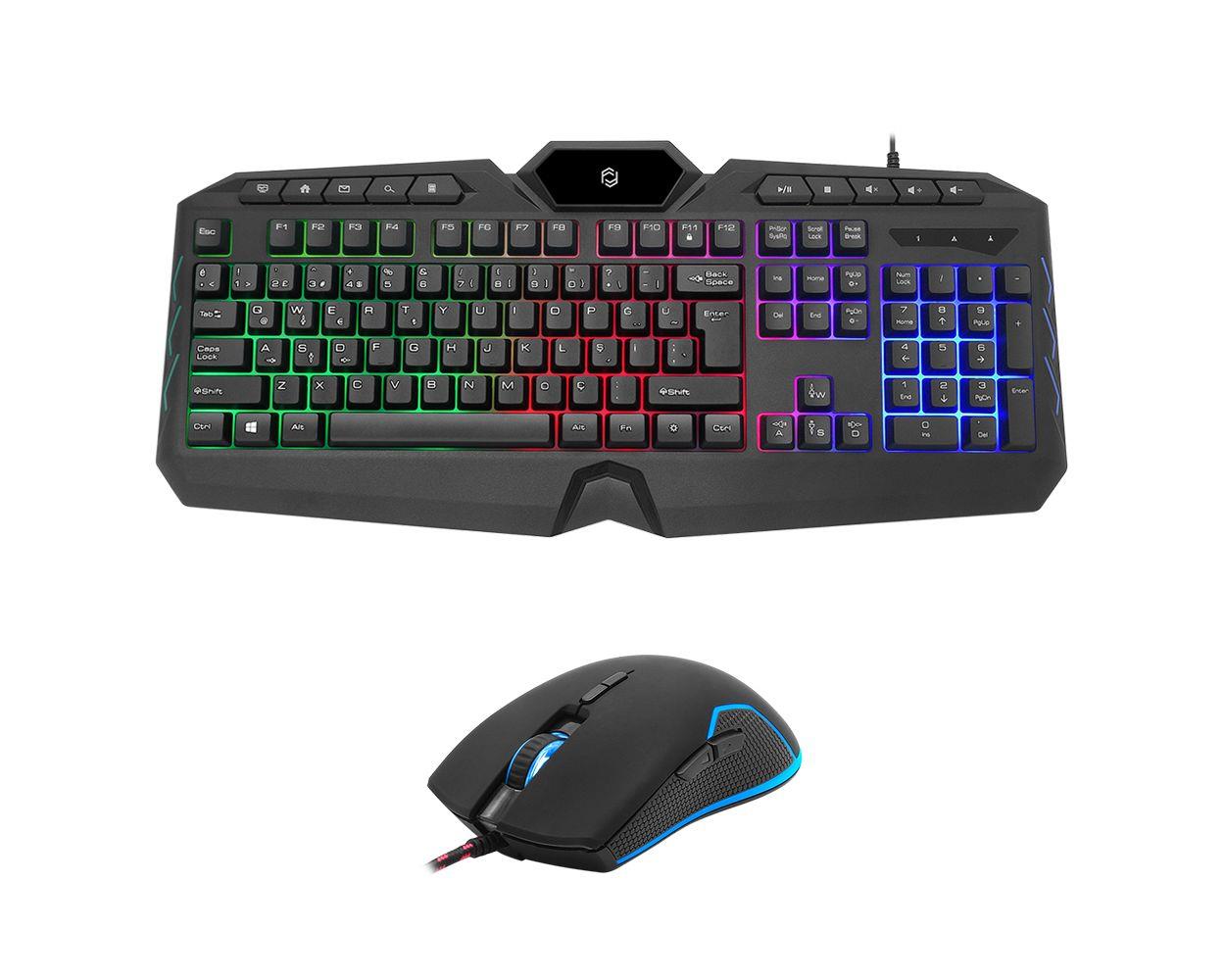 108048-1 Frisby FK-4865QU TR Q Multimedya Kablolu Klavye Mouse Set - Görsel 1