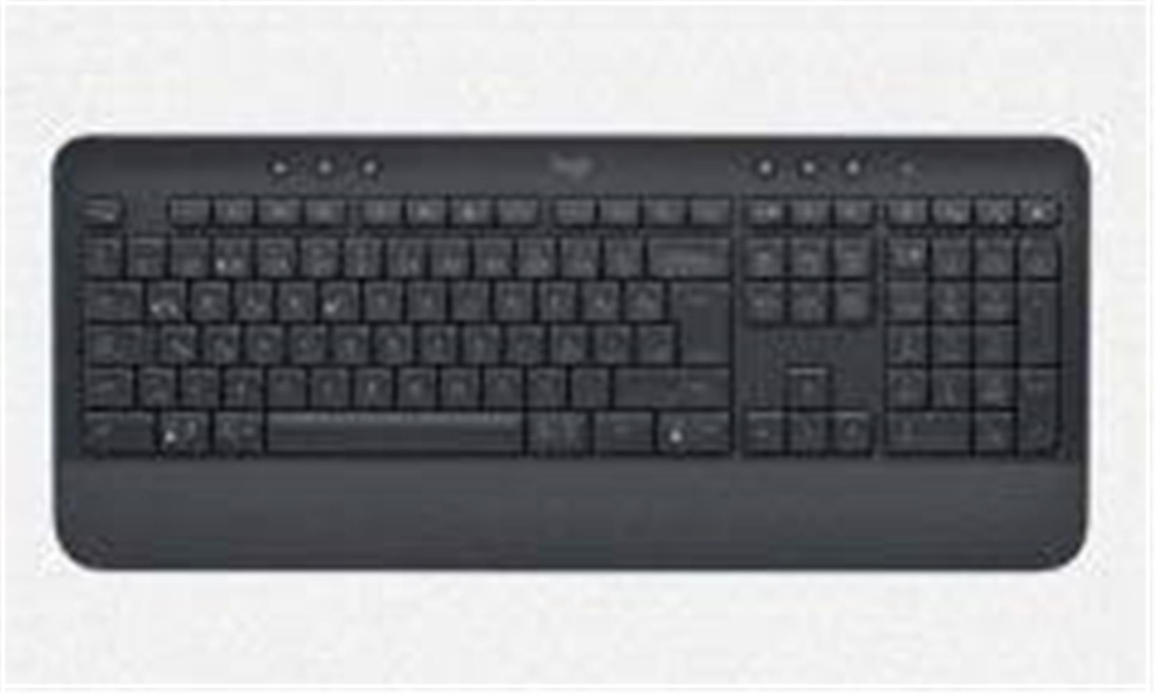 108332-1 Logitech 920-010919 K650 Signature Bilek Destekli Kablosuz Siyah Q Klavye - Görsel 1