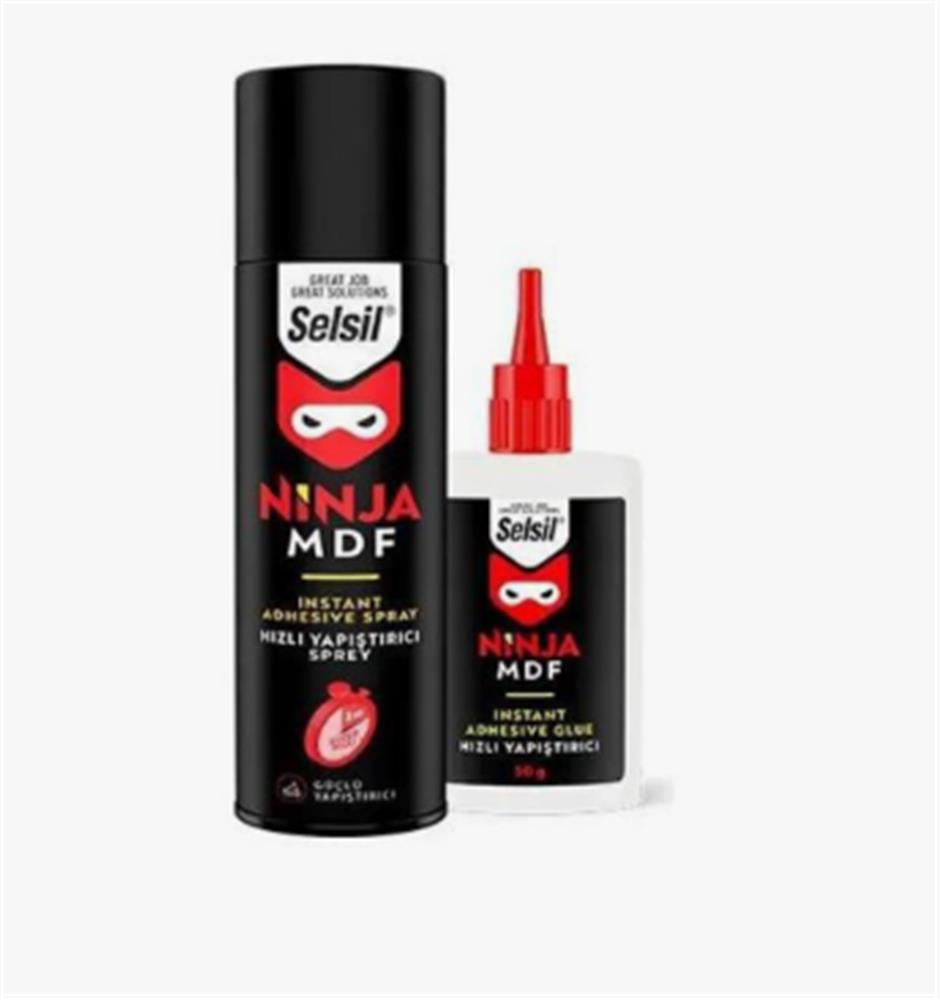 108501-1 Selsil 200ml 50gr Hızlı Yapıştırıcı Ninja Mdf - Görsel 1