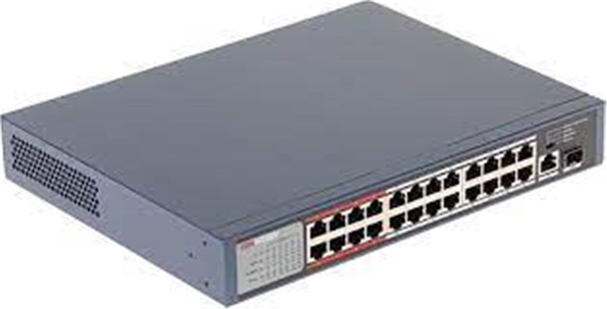 109111-1 Hilook NS-0326P-230(B) 24 Portlu 10-100 Fast Ethernet Switch- 24 Port Poe 230W - Görsel 1
